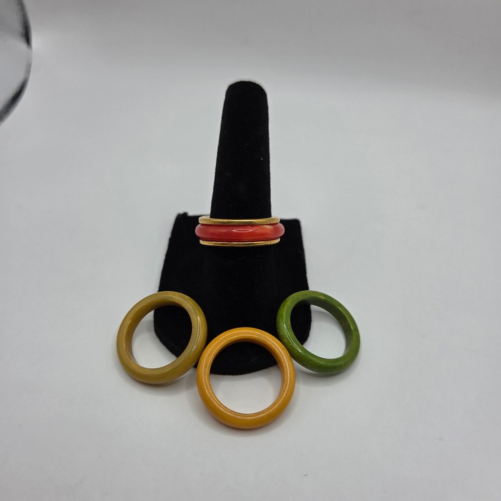 Vintage 1979 Avon Color Go Round Convertible Ring Set Size 6.5